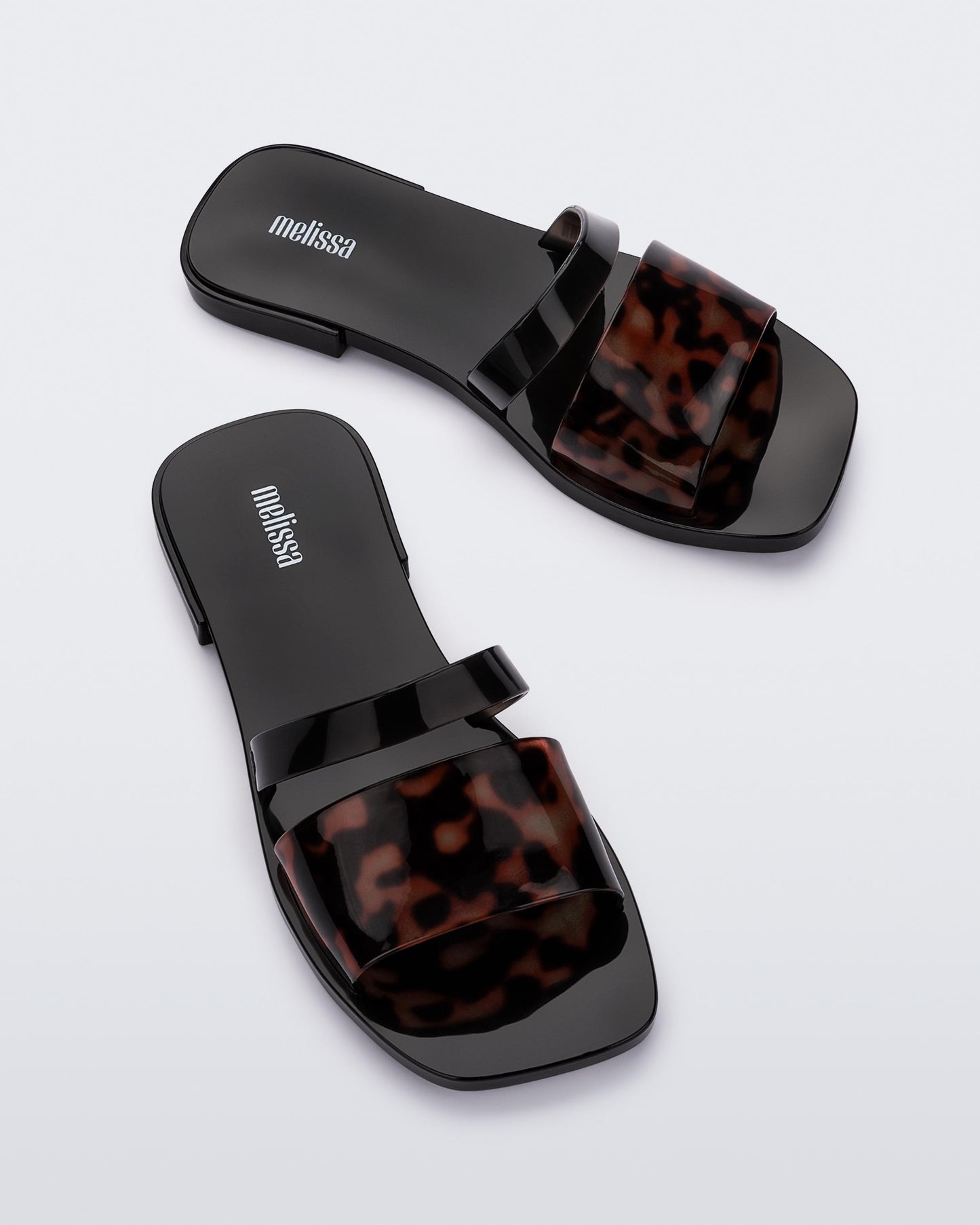 Sandalias MELISSA Ivy Slide II Black Tortoiseshell AD