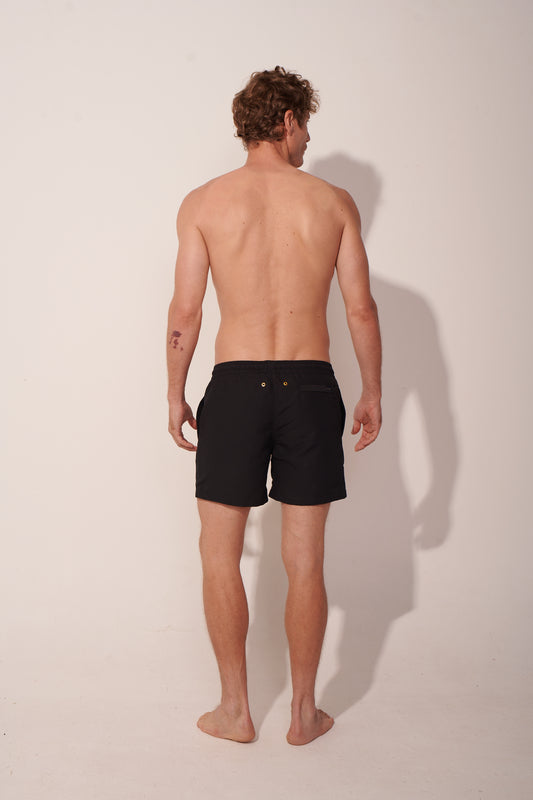 Men's Swim Trunks ANCORA The Deco Basic Black Trunk