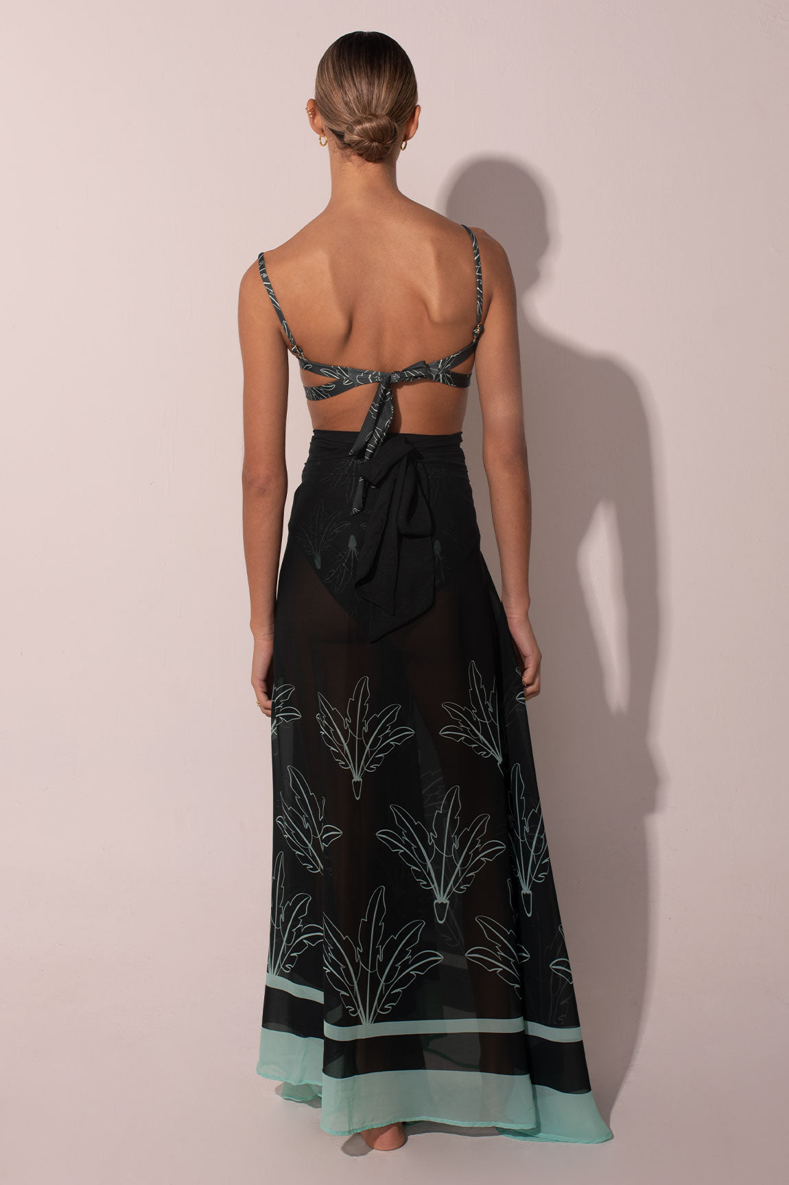 Salida de baño ANCORA - Beachwear Maxi Skirt Verde