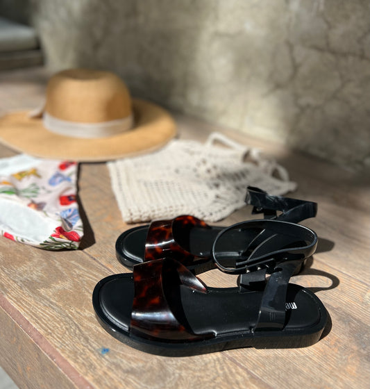 Sandalias MELISSA Nina Sandal Black Tortoise AD