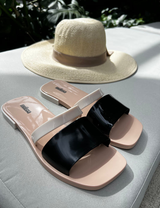 Sandalias MELISSA Ivy Slide II Beige Black AD