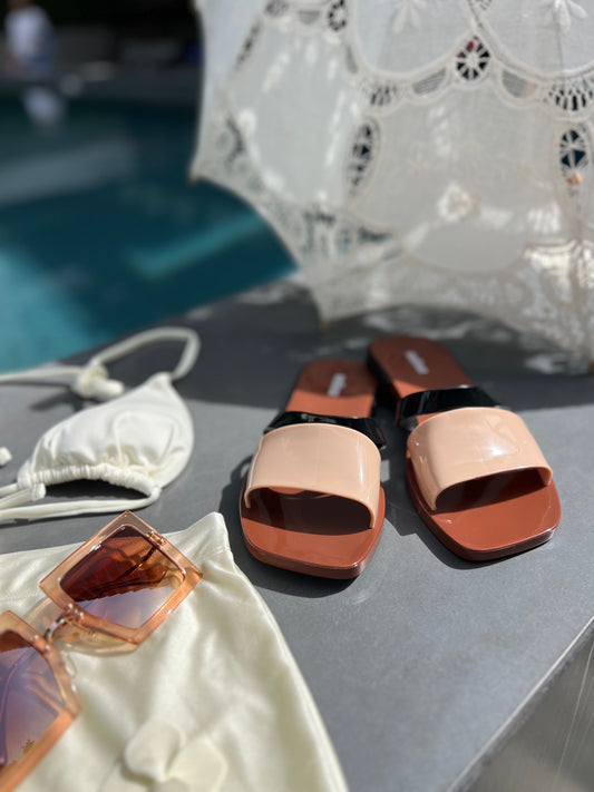 Sandalias MELISSA Ivy Slide Brown Beige AD