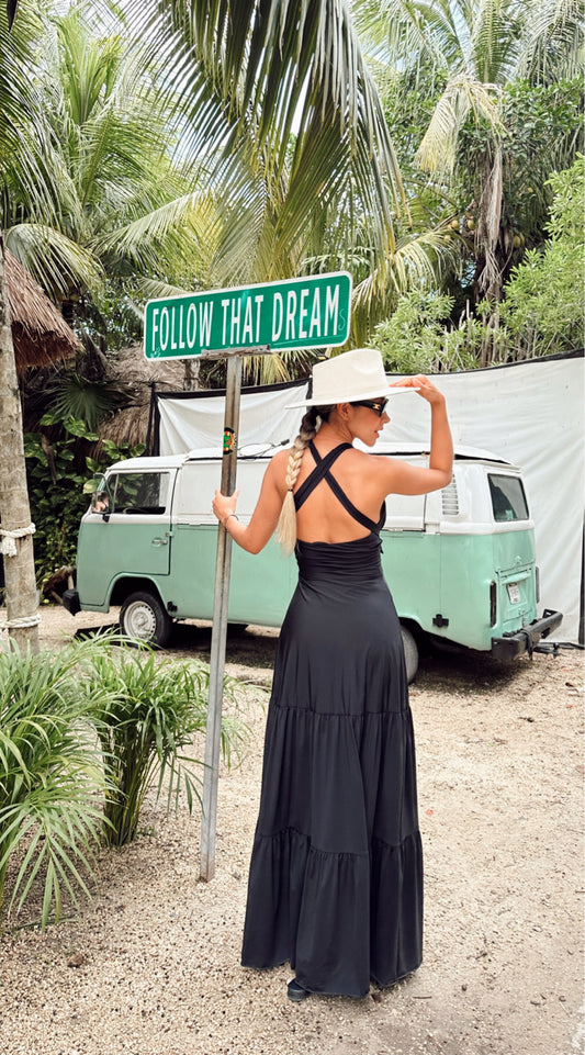 Vestido PAULA TRIVIÑO Leonor Negro