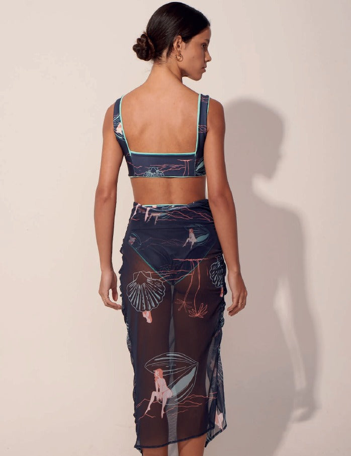 Salida de baño ANCORA - The Summertime Coast Mesh Skirt
