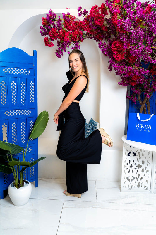 Enterizo Margareth Negro - Paula Triviño