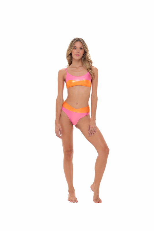 BOTTOM Highwaist MILONGA - Dazzling Anaranjado