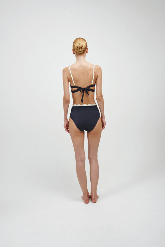 BOTTOM Highwaist ANCORA - The Midnight Constellation Negro