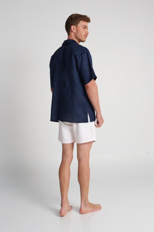 Camisa de Hombre ANCORA Luminara Negro