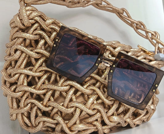 Lentes de sol con protección UV -Cafe