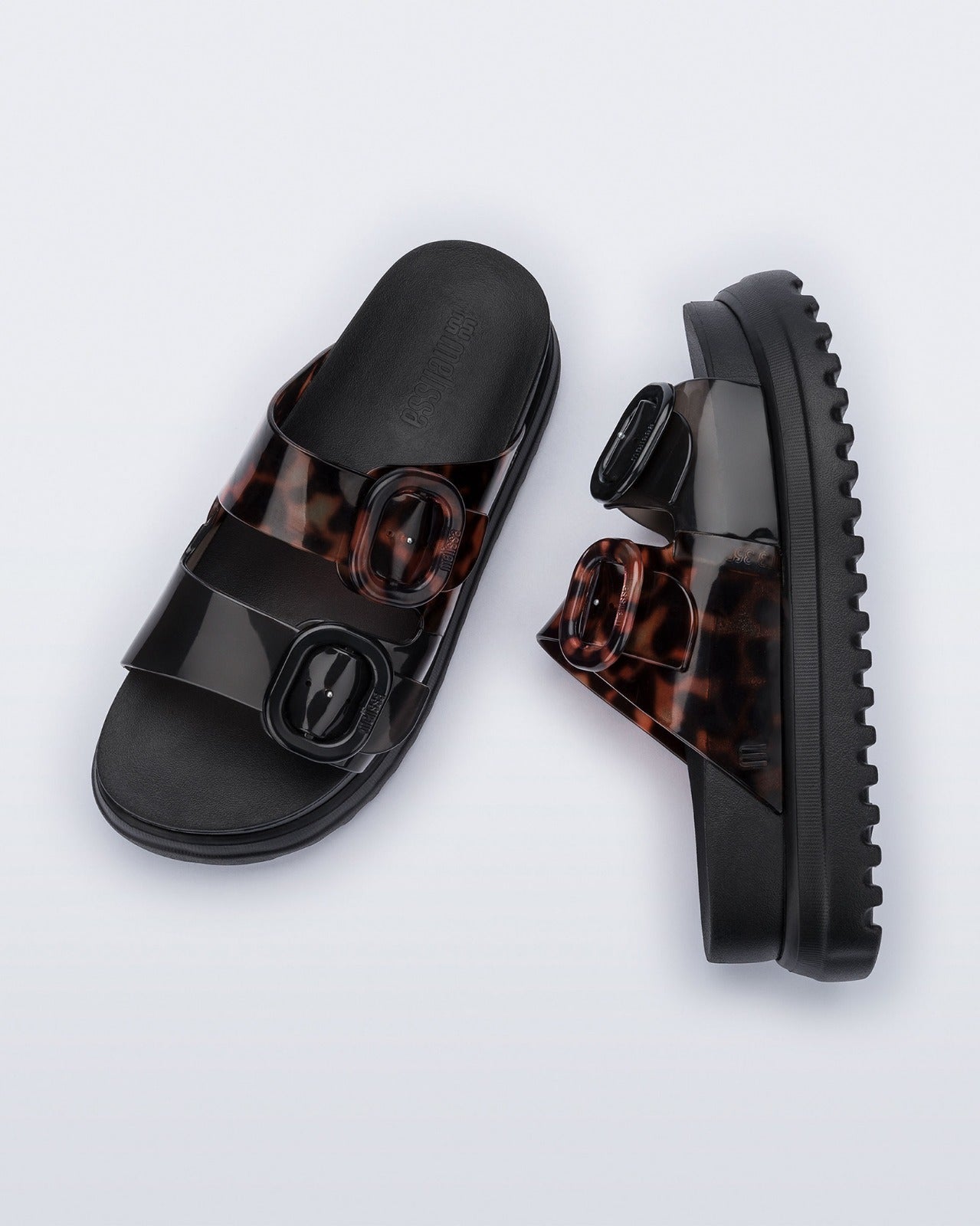 Sandalias Melissa Cozy Platfrm Black/Tortoiseshel