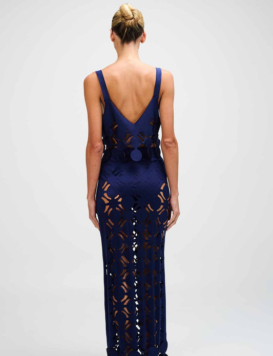 Set Top , Falda Laser ANCORA Bora Navy