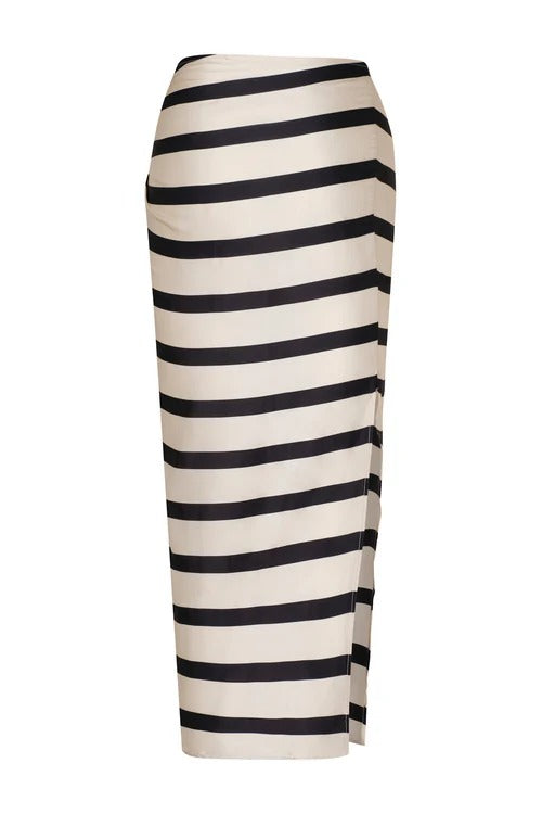 Falda Larga Padova Isola Ivory Negro