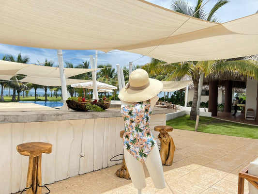 Sombrero de verano - con moña NATURAL