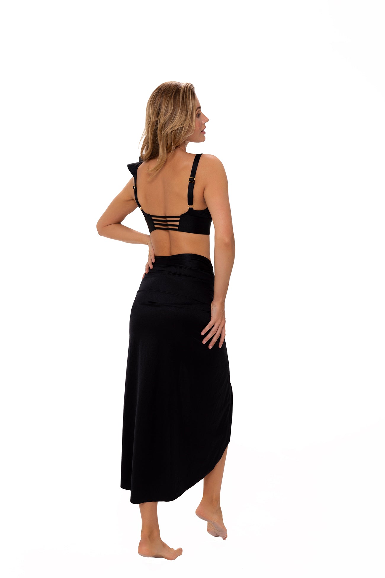 MILONGA Luxury Black Bathrobe