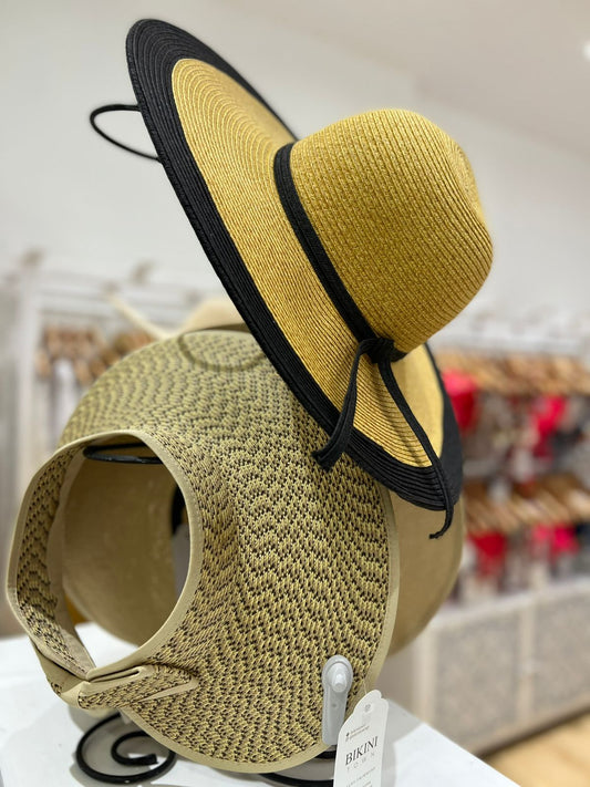 Sombrero de verano Camell Linea Negra