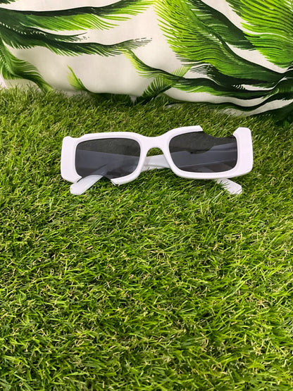 UV Protection Sunglasses - White Squares