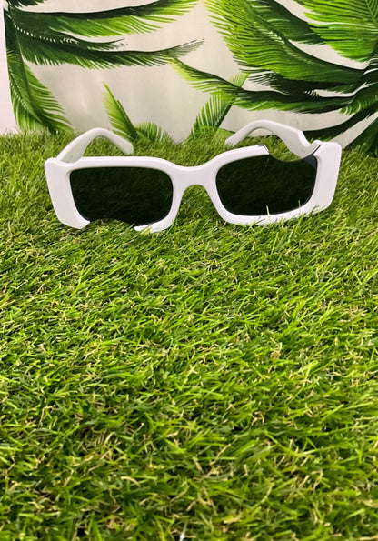 UV Protection Sunglasses - White Squares