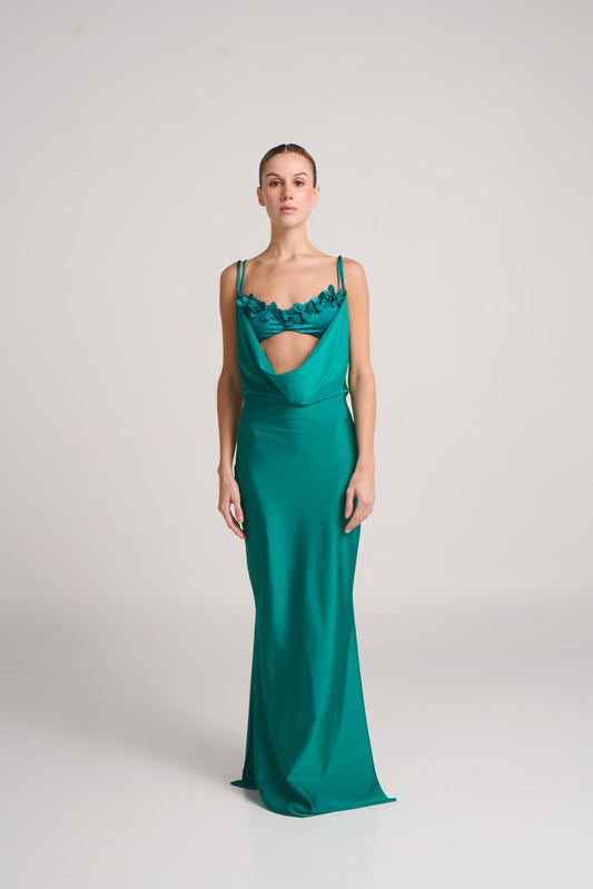 ANCHOR Neroli Jade Green Dress