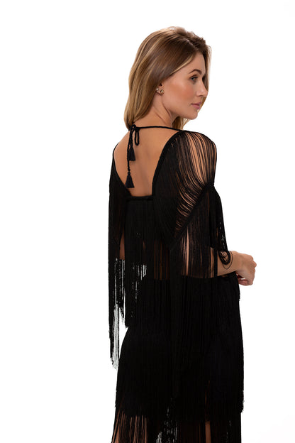 Candid Bathrobe - Milonga Black