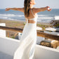 Vestido ANCORA - One Draped Maxi Dress Ivory