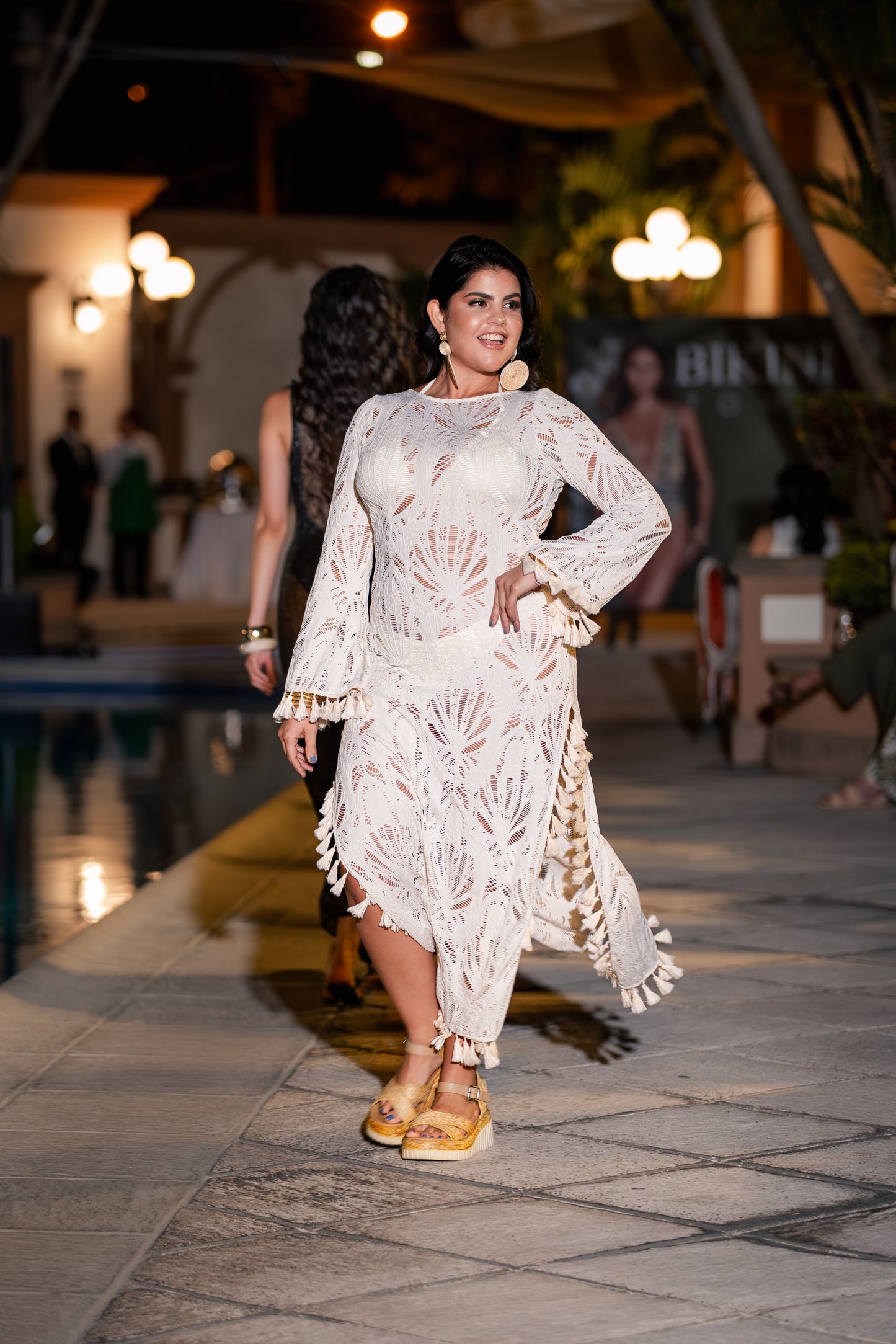 Vestido Tejido MILONGA Bloom Blanco