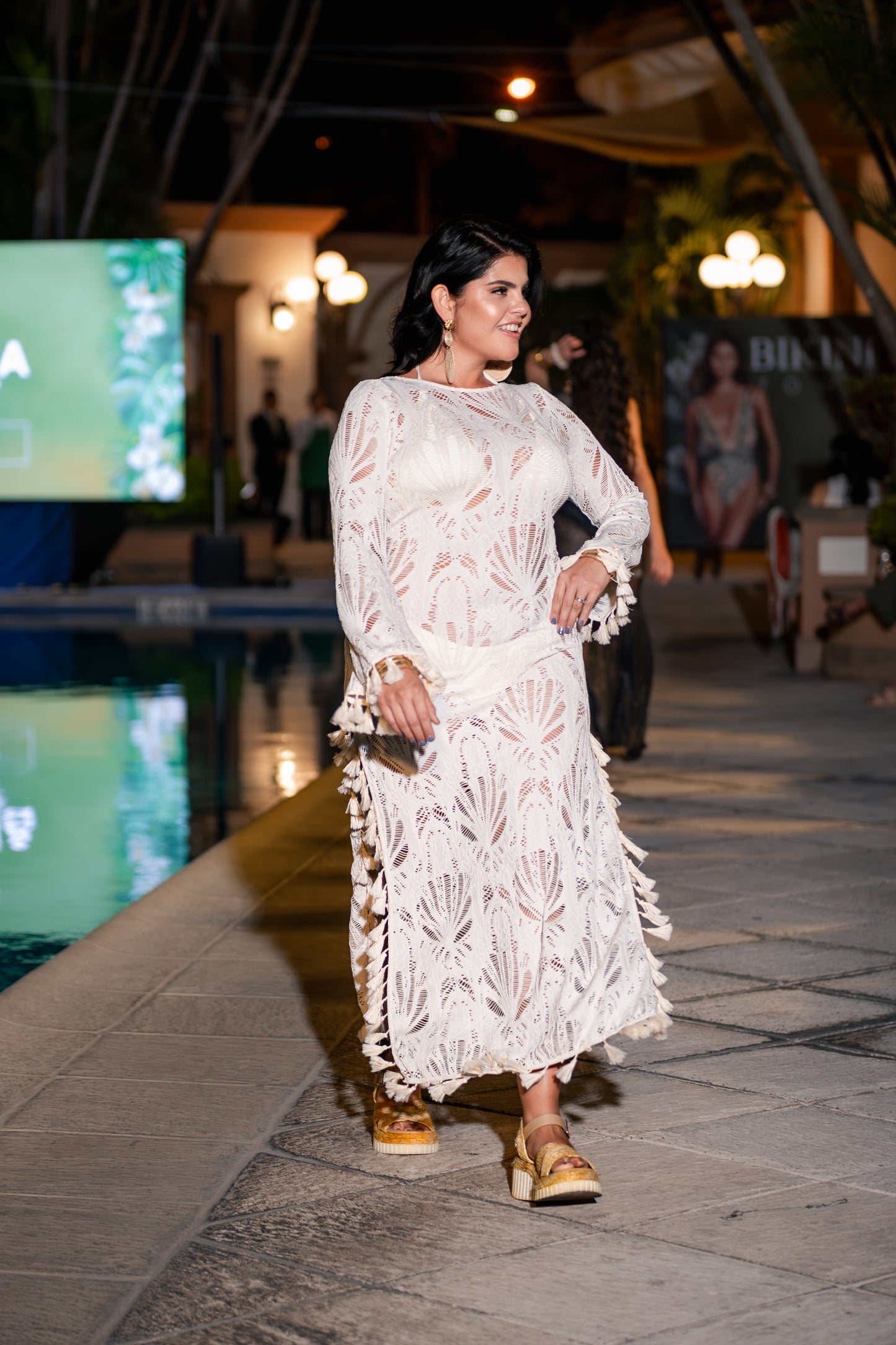 Vestido Tejido MILONGA Bloom Blanco