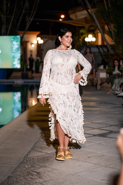 Vestido Tejido MILONGA Bloom Blanco