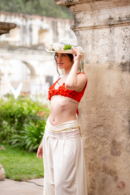 Halter Top ANCORA Aúlea Red
