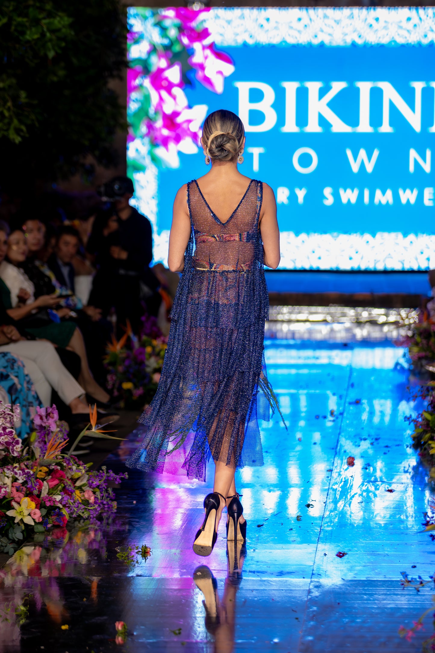 Vestido ACQUA DE LUXE Buzios Shimmer Dusk Blue