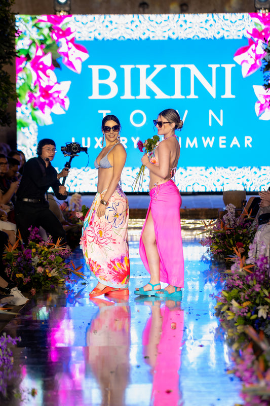 Top Triangulo MILONGA  Sparkly Celeste