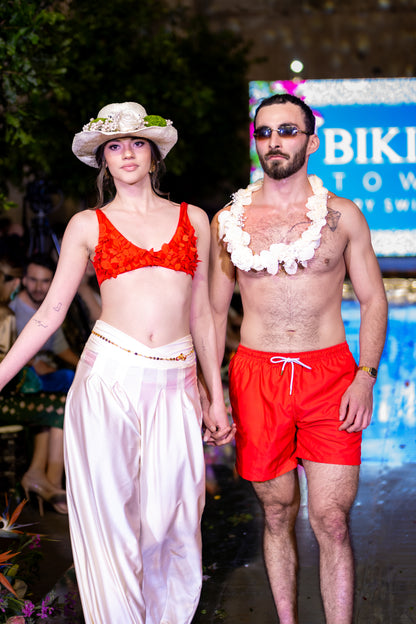 Swim Trunks ANCORA The Calypso Trunk Red