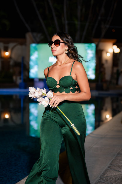 TOP underwire bra - Ancora - Greeny