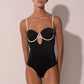 Traje de baño ANCORA - Lady Balconette Black - Onepiece