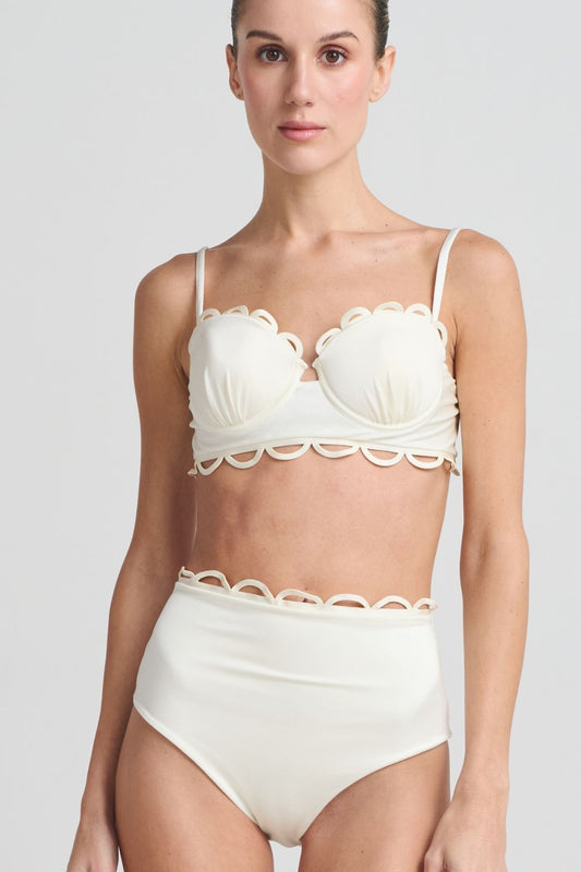 BOTTOM Highwaist ANCORA - Nacaré Ivory