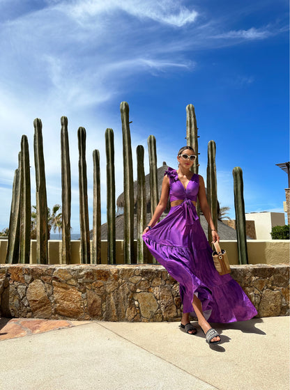 Purple Marrie dress by Paula Triviño