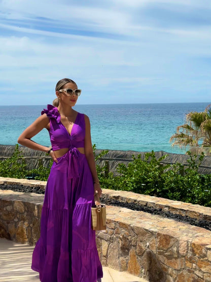 Purple Marrie dress by Paula Triviño