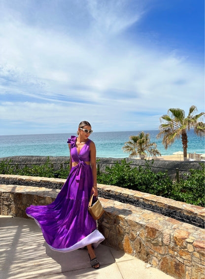 Purple Marrie dress by Paula Triviño