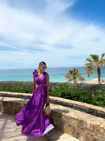 Purple Marrie dress by Paula Triviño