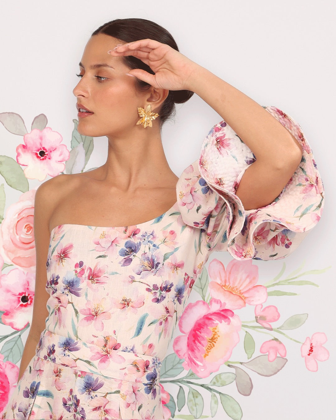 One-Shoulder Whole PRAIA BREZZA DI SETA