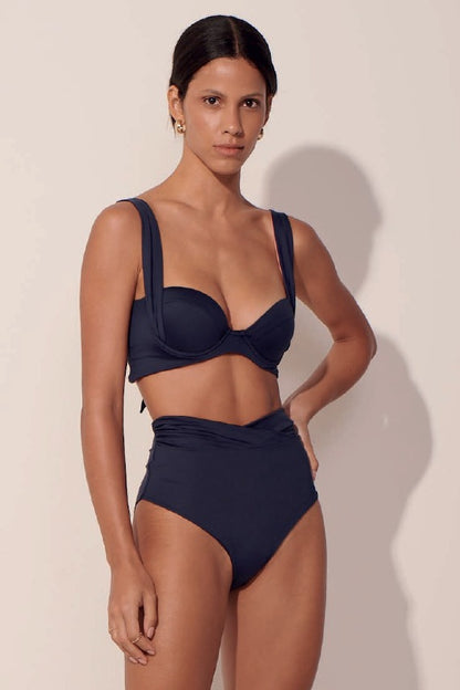 BOTTOM Highwaist ANCORA - The Mistic Depths Balconette Bikini Navy