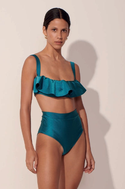 BOTTOM Highwaist ANCORA - The Classy Bikini Emerald