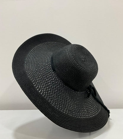 Summer Hat - Wave Braided BLACK