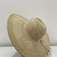 Sombrero de verano - Trenzado con onda BEIGE