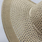 Sombrero de verano - Trenzado con onda BEIGE