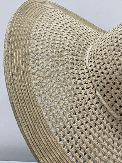 Summer Hat - Beige Wave Braid