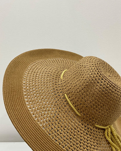 Summer Hat - Camel Wave Braid