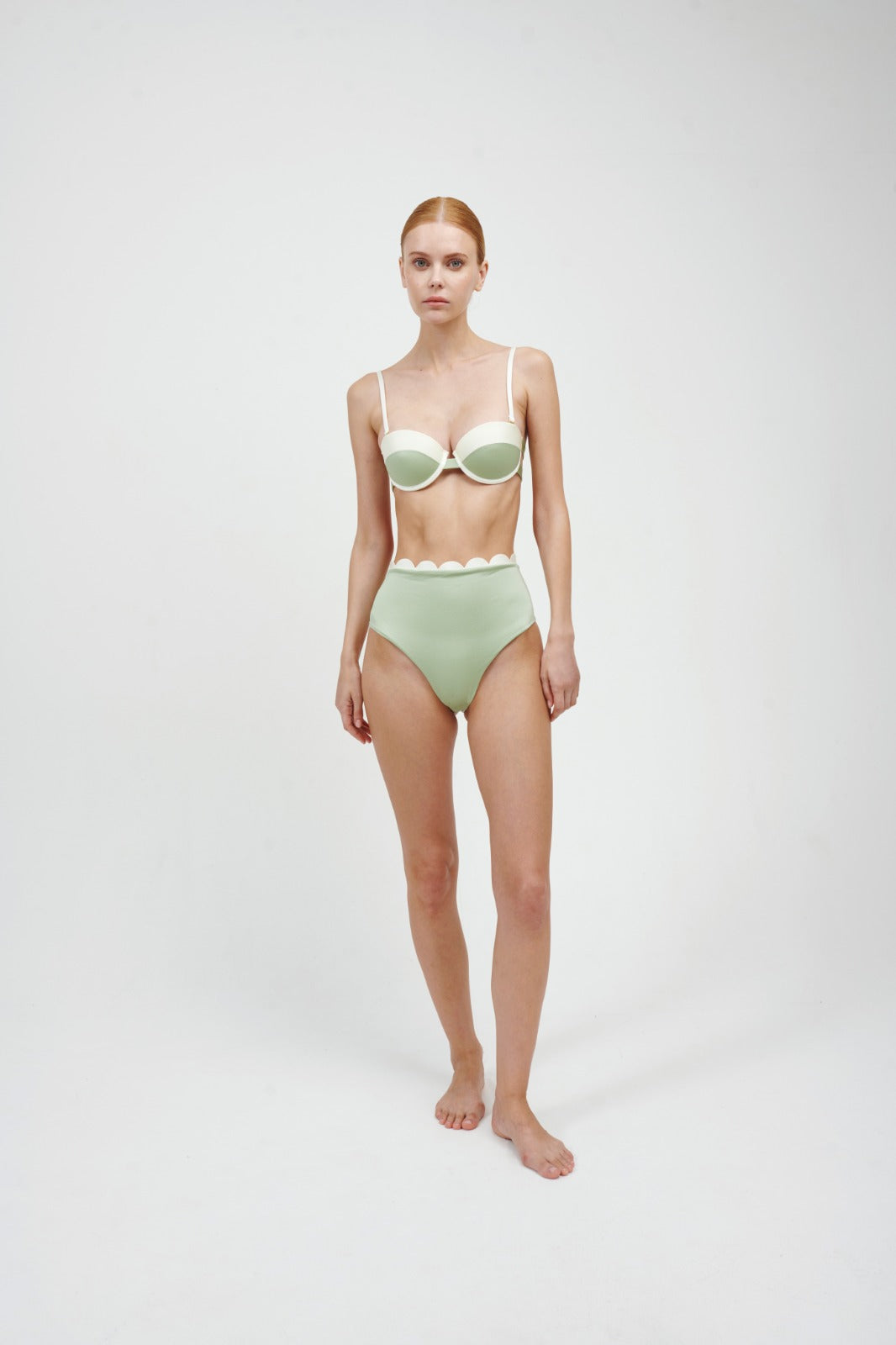 BOTTOM Highwaist ANCORA - Verde