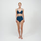 BOTTOM Highwaist ANCORA - Azul