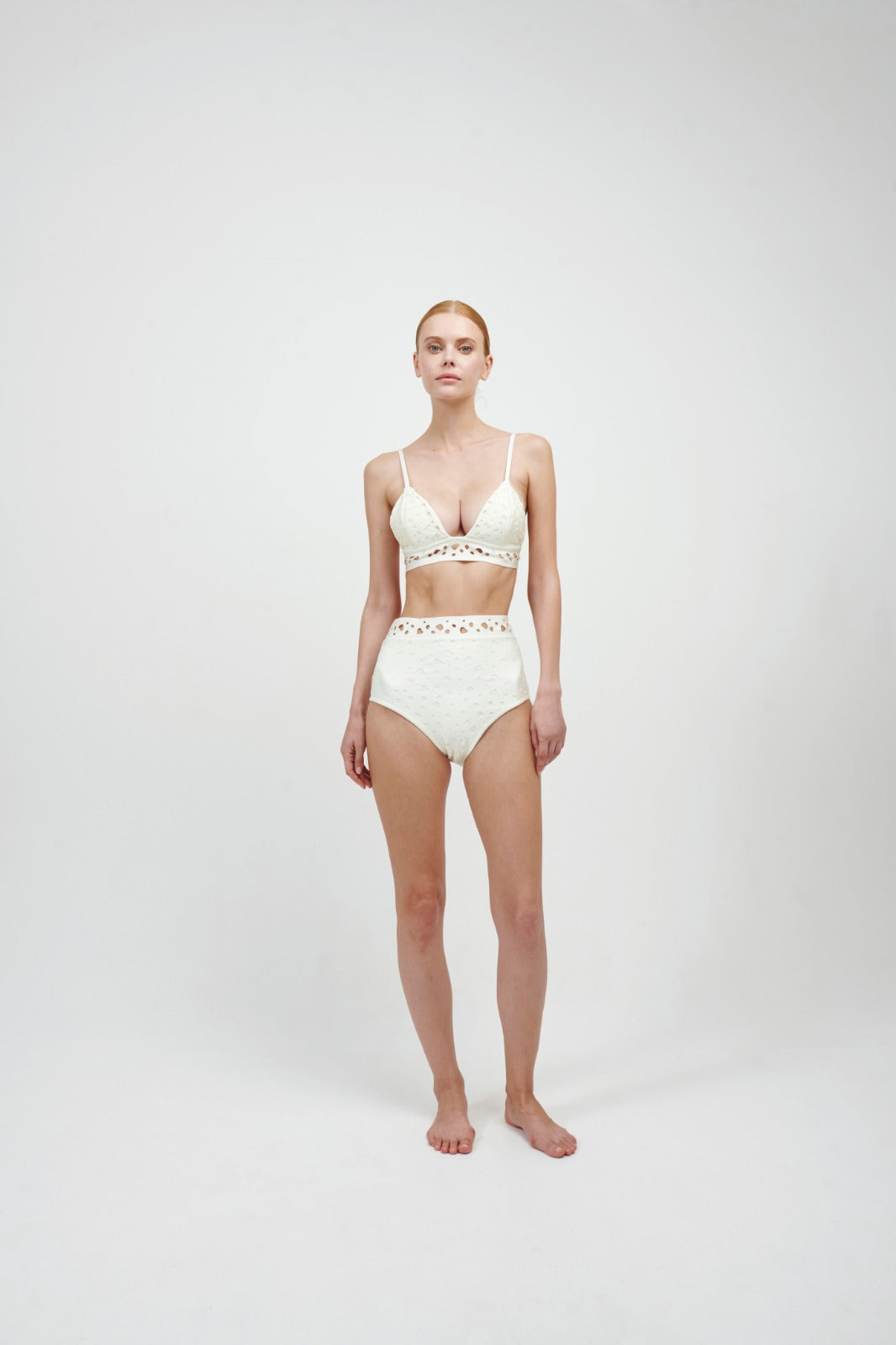 BOTTOM Highwaist ANCORA - Ivory