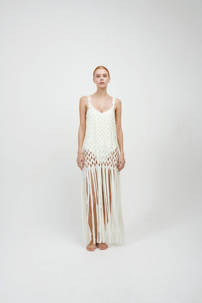 ANCORA Dress - Bright Diamond Ivory